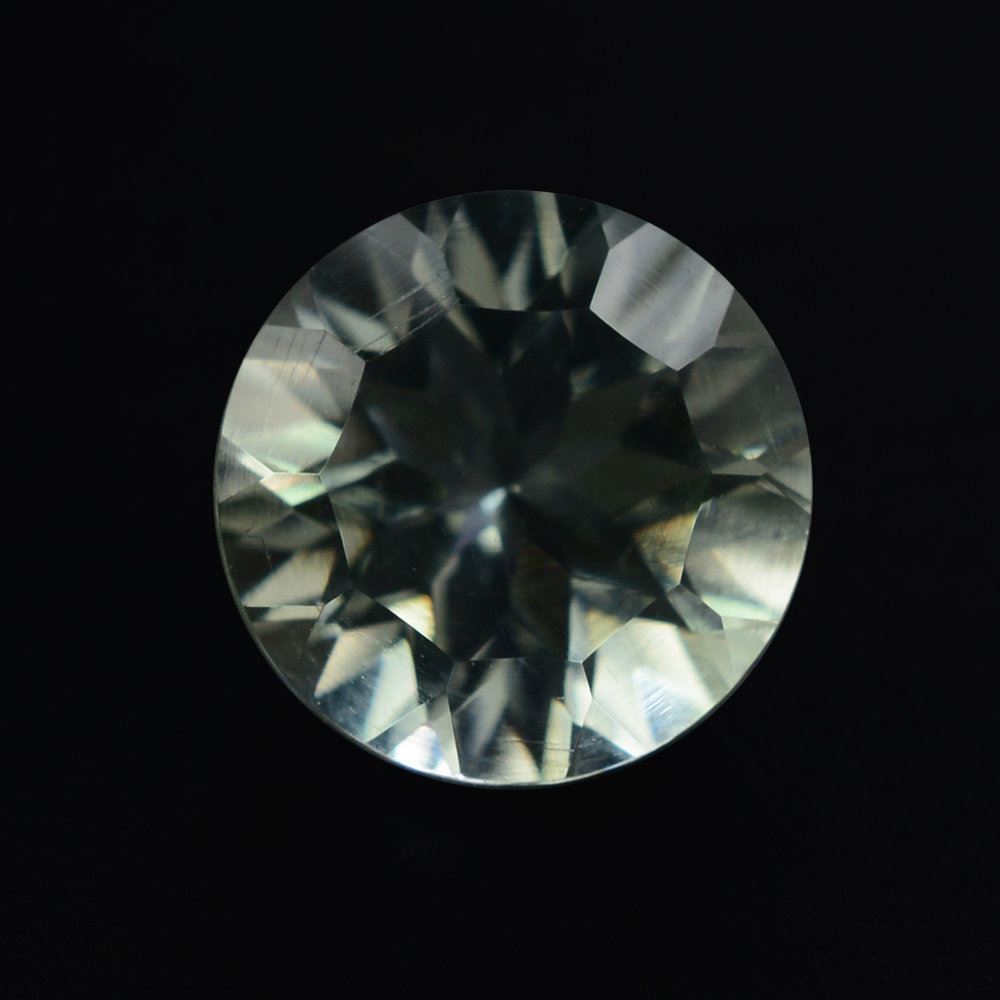 GREEN AMETHYST CONCAVE CUT ROUND 6.50MM 0.91 Cts.