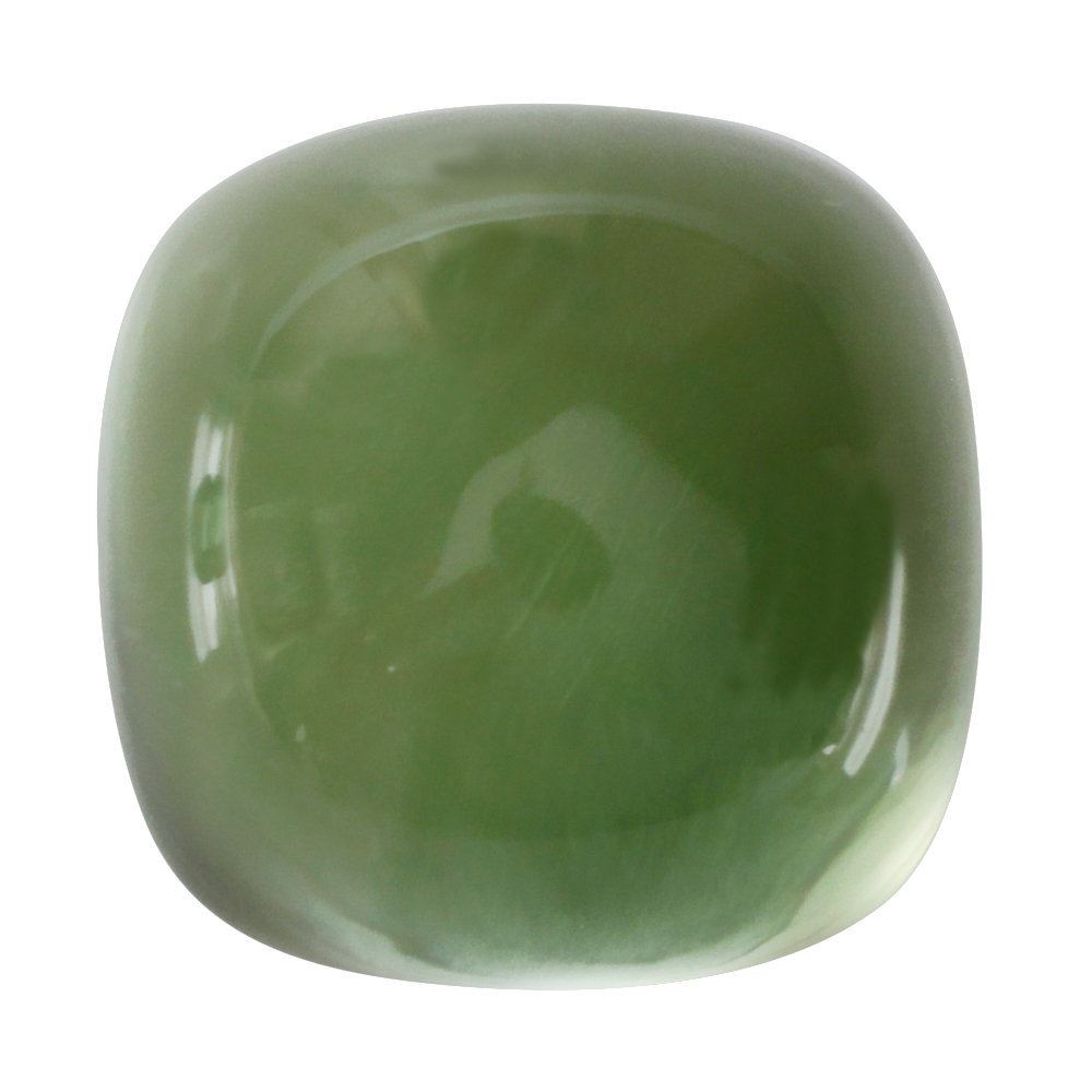 GREEN AMETHYST CUSHION CAB (FROSTED) (SPECIAL) 13MM 13.75 Cts.