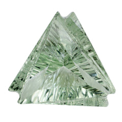 GREEN AMETHYST CUT FANCY TRILLION 14MM 8.13 Cts.
