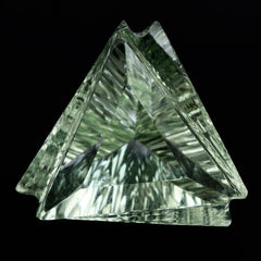 GREEN AMETHYST CUT FANCY TRILLION 14MM 8.13 Cts.