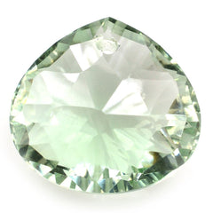 GREEN AMETHYST CONCAVE BRIOLETTE PEAR (TABEEZ) (FULL DRILL) 15X14MM 9.15 Cts.