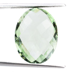 GREEN AMETHYST BRIOLETTE OVAL (SI) 20X15MM 12.65 Cts.