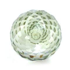 GREEN AMETHYST FACETED BALLS (HALF DRILL) 10MM 6.80 Cts.
