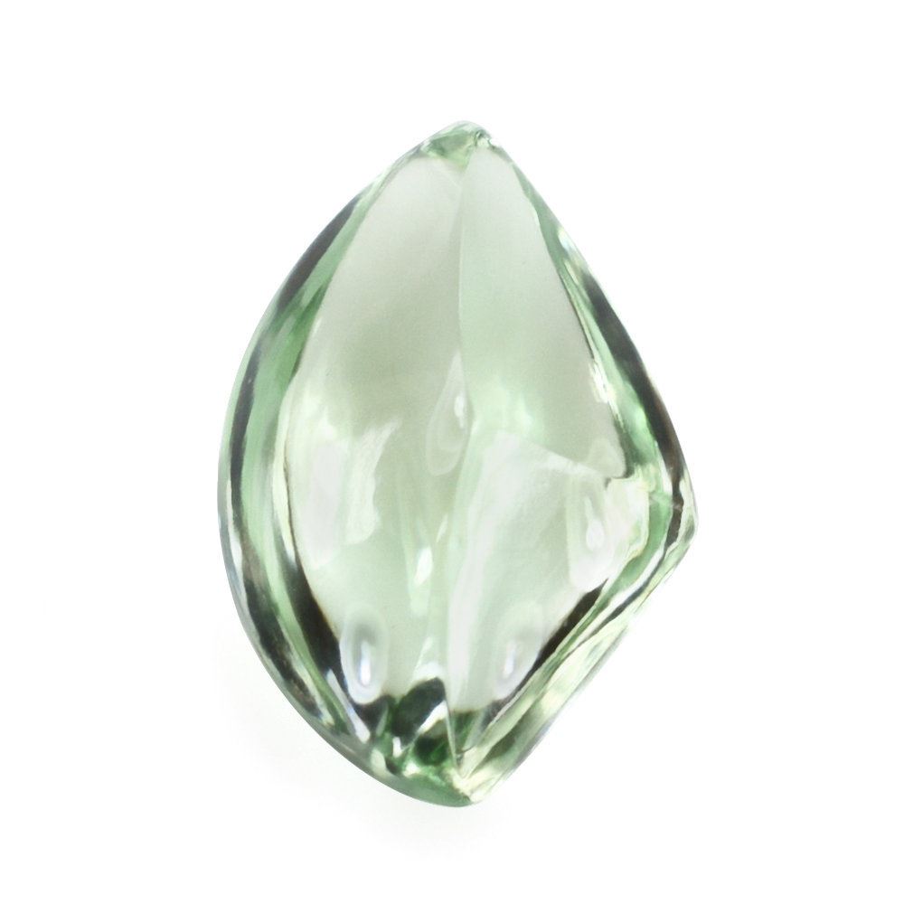 GREEN AMETHYST BUFFTOP FANCY SHAPE 13X8.50MM 3.85 Cts.