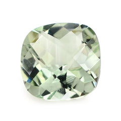 GREEN AMETHYST CHECKER CUT CUSHION 8MM 1.83 Cts.