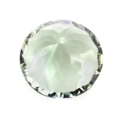 GREEN AMETHYST CONCAVE CUT (NICE COLOR) (DES#45) ROUND 8MM 2.00 Cts.