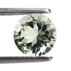 GREEN AMETHYST CONCAVE CUT (NICE COLOR) (DES#45) ROUND 8MM 2.00 Cts.
