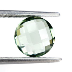 GREEN AMETHYST BRIOLETTE ROUND 8MM 1.66 Cts.