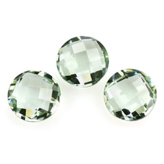 GREEN AMETHYST BRIOLETTE ROUND 8MM 1.66 Cts.