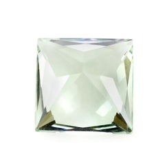 GREEN AMETHYST SPECIAL PRINCESS CUT SQUARE 8MM 2.27 Cts.