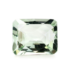 GREEN AMETHYST CHECKER CUT OCTAGON 11X9MM 3.85 Cts.
