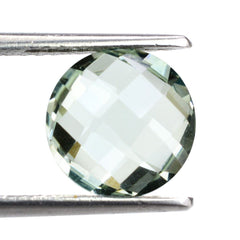 GREEN AMETHYST BRIOLETTE ROUND 10MM 3.20 Cts.