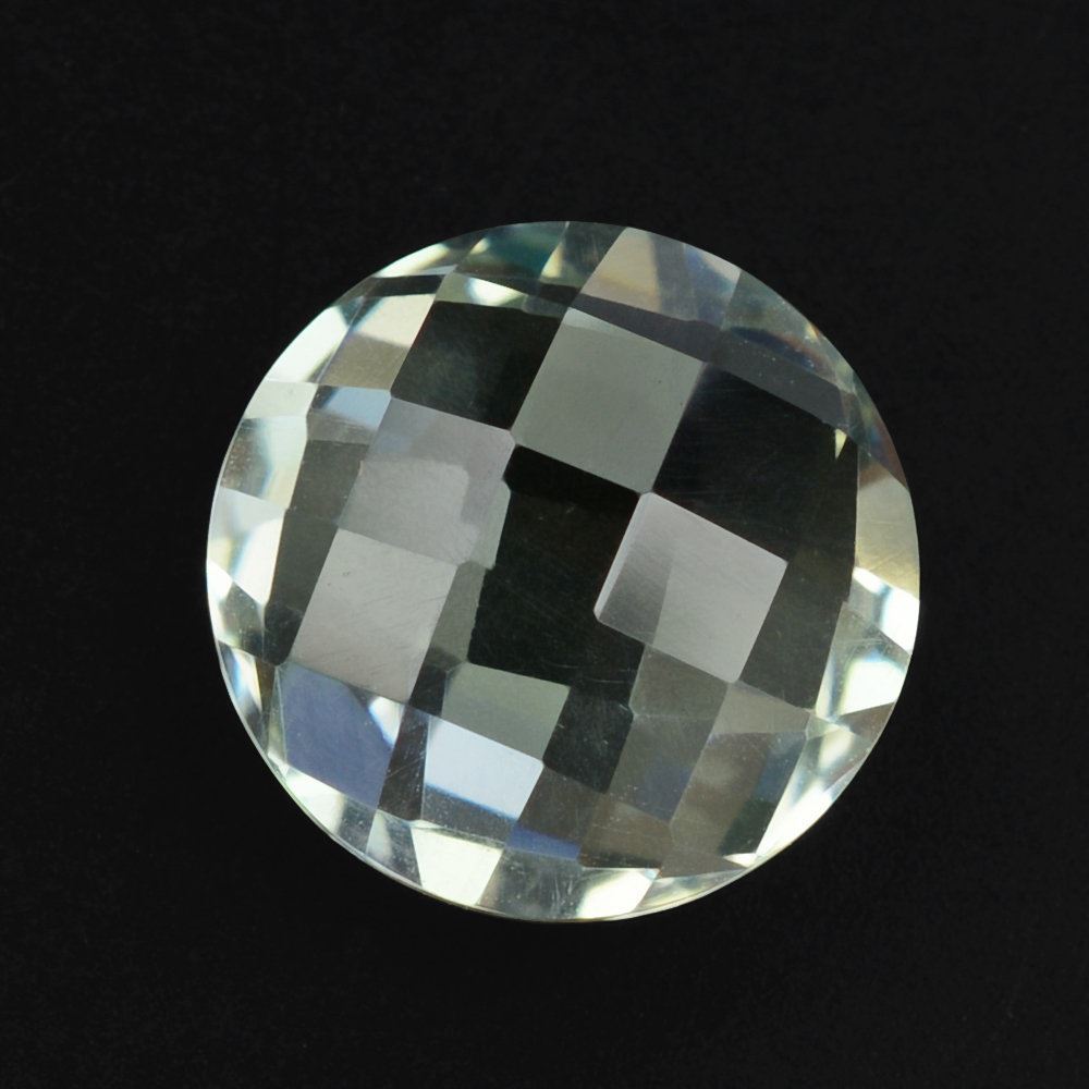 GREEN AMETHYST BRIOLETTE ROUND 10MM 3.20 Cts.