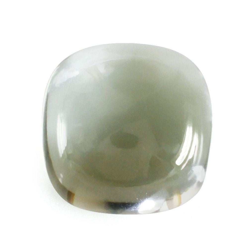 GREEN AMETHYST CUSHION CAB 12MM 7.66 Cts.