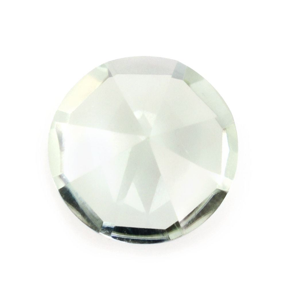 GREEN AMETHYST MIRROR CUT ROUND 10MM 3.07 Cts.
