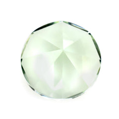 GREEN AMETHYST MIRROR CUT ROUND 12MM 5.44 Cts.