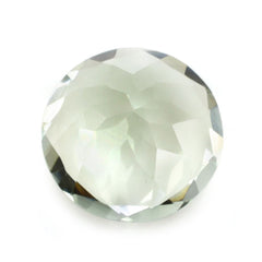 GREEN AMETHYST CUT ROUND 11MM 4.16 Cts.