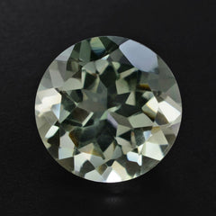 GREEN AMETHYST CUT ROUND 11MM 4.16 Cts.