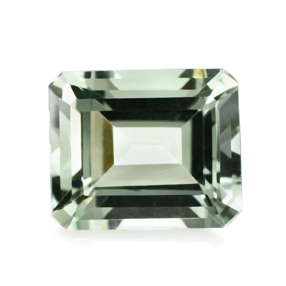 GREEN AMETHYST CUT OCTAGON (SI) 12X10MM 5.50 Cts.