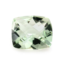 GREEN AMETHYST CHECKER CUT CUSHION 12X10MM 4.45 Cts.