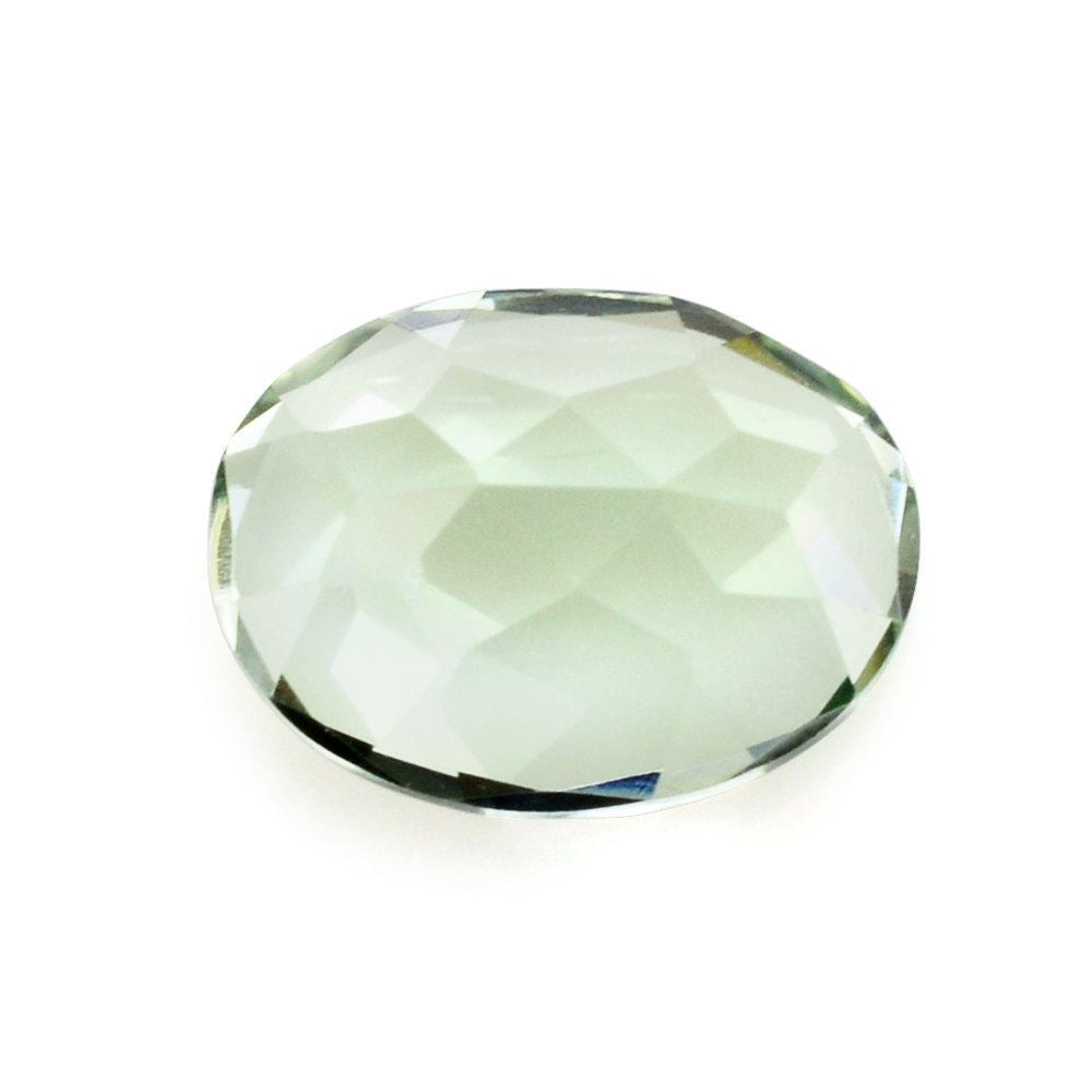 GREEN AMETHYST CUT OVAL 12X9MM 3.55 Cts.