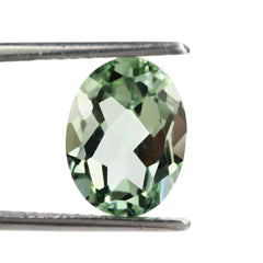 GREEN AMETHYST CUT OVAL 12X9MM 3.55 Cts.