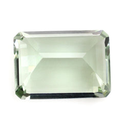 GREEN AMETHYST CUT OCTAGON 14X10MM 7.00 Cts.