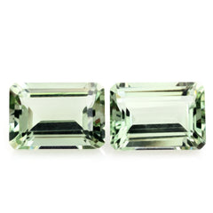 GREEN AMETHYST CUT OCTAGON 14X10MM 7.00 Cts.
