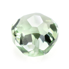 GREEN AMETHYST CUT FOOTBALL PEAR (HALF DRILL) 12X10MM 5.75 Cts.