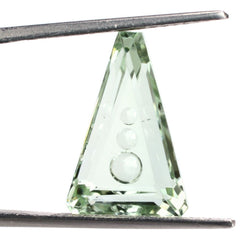 GREEN AMETHYST SUPPER BUBBLE TRAPEZOID (DES#119) 18X12MM 8.01 Cts.
