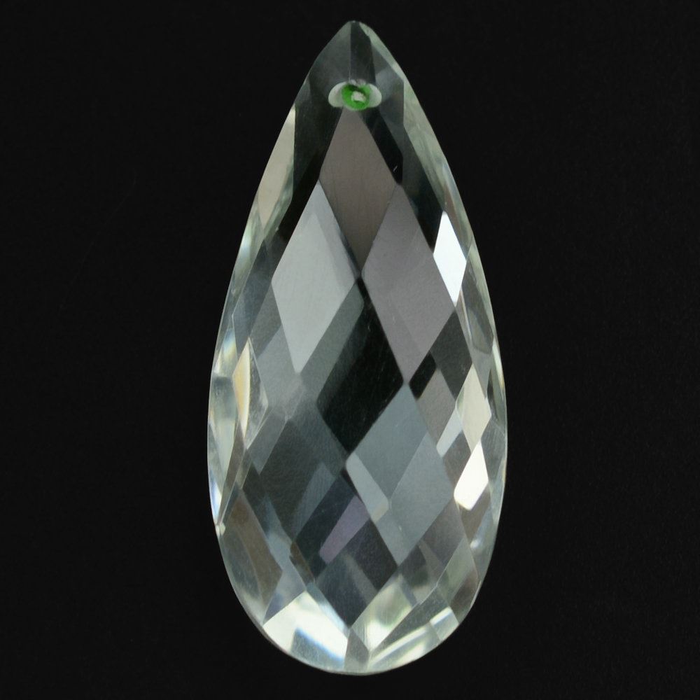GREEN AMETHYST BRIOLETTE PEAR (FULL DRIIL) (LITE) 21X9MM 8.62 Cts.
