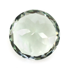 GREEN AMETHYST CUT ROUND 13MM 7.03 Cts.