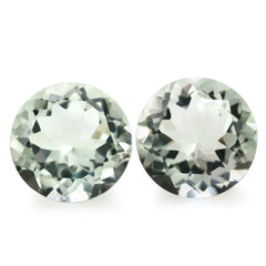 GREEN AMETHYST CUT ROUND 13MM 7.03 Cts.