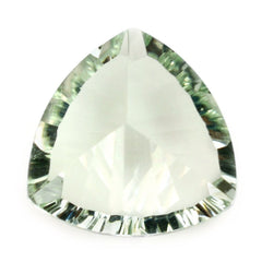 GREEN AMETHYST CONCAVE CUT TRILLION 14MM 8.23 Cts.