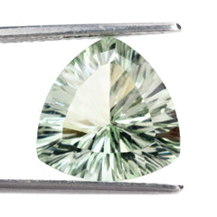 GREEN AMETHYST CONCAVE CUT TRILLION 14MM 8.23 Cts.