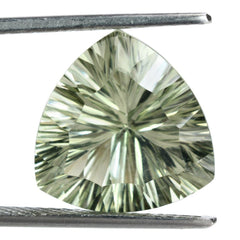GREEN AMETHYST CONCAVE CUT TRILLION 15MM 9.20 Cts.