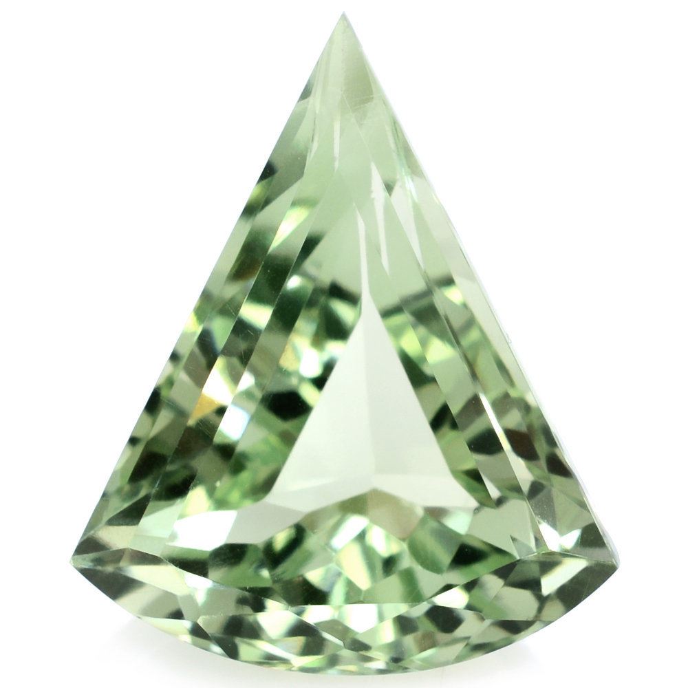 GREEN AMETHYST CUT TRILLION 18X15MM 10.15 Cts.
