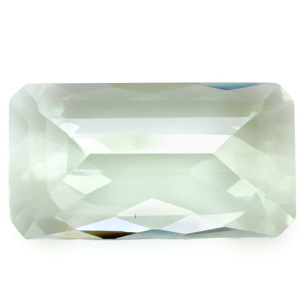GREEN AMETHYST CHECKER CUT OCTAGON 22X12MM 13.47 Cts.