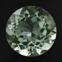 GREEN AMETHYST CUT ROUND 15MM 11.25 Cts.