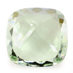 GREEN AMETHYST CUT CUSHION 15MM 10.70 Cts.