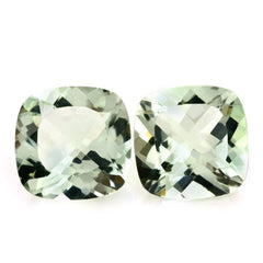 GREEN AMETHYST CUT CUSHION 15MM 10.70 Cts.