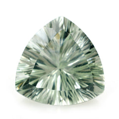 GREEN AMETHYST LONG STEP CONCAVE TRILLION (DES#85) 14MM 7.62 Cts.