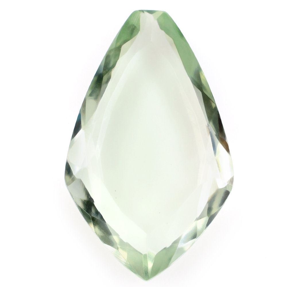 GREEN AMETHYST BOTH SIDE TABLE CUT FANCY 20.50X10.50MM 7.50 Cts.