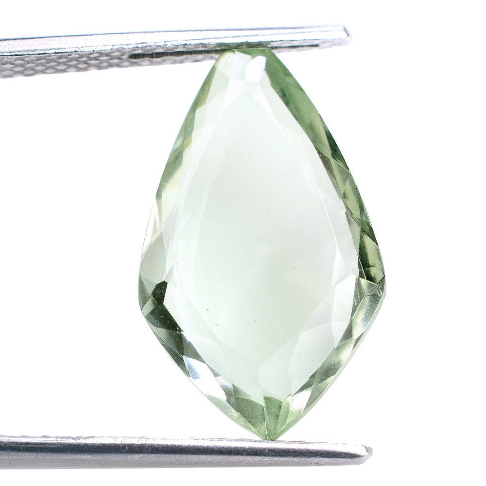 GREEN AMETHYST BOTH SIDE TABLE CUT FANCY 20.50X10.50MM 7.50 Cts.