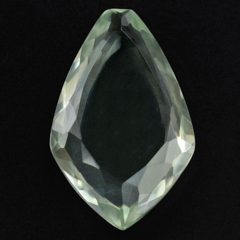 GREEN AMETHYST BOTH SIDE TABLE CUT FANCY 20.50X10.50MM 7.50 Cts.