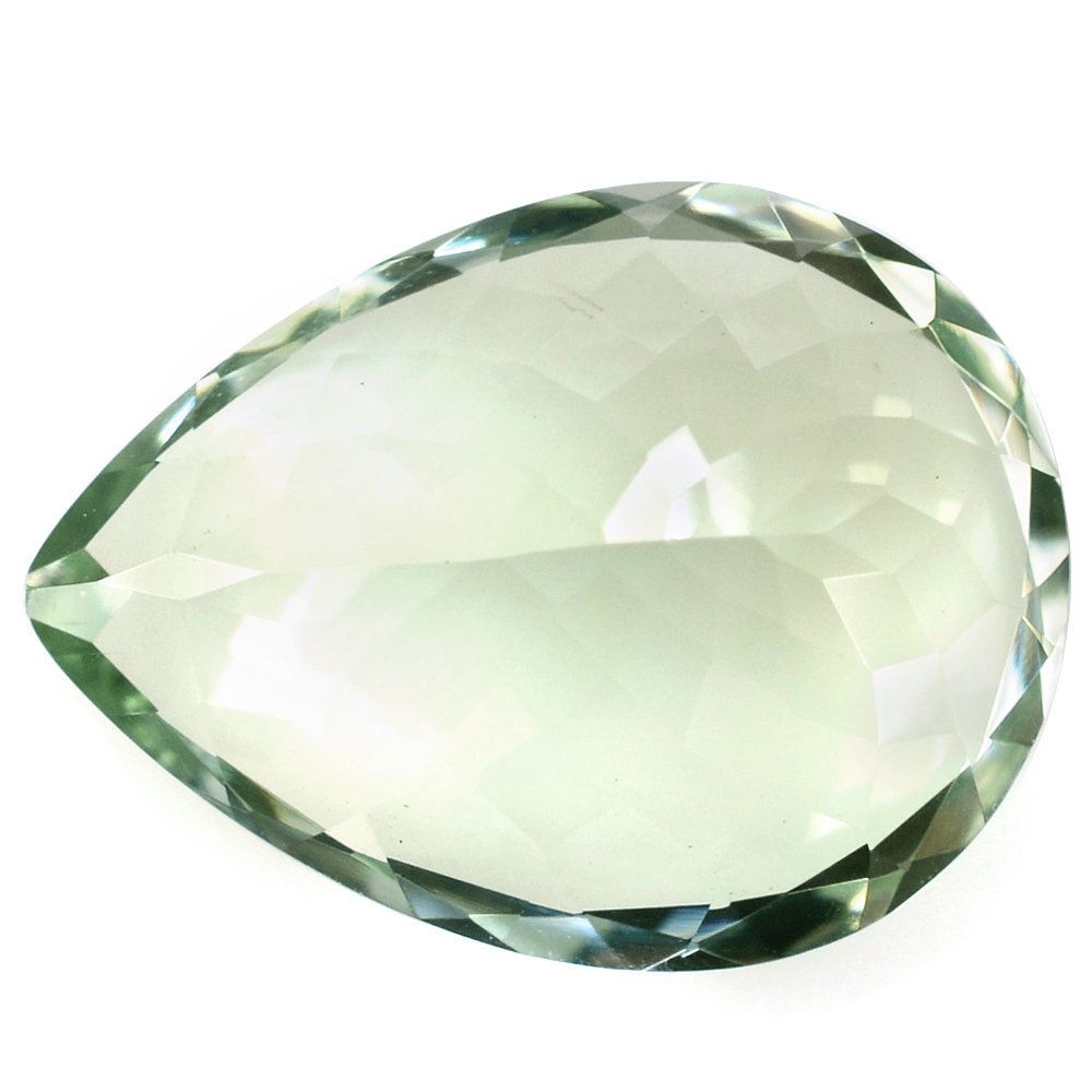 GREEN AMETHYST CUT PEAR 14X19.50MM 11.60 Cts.
