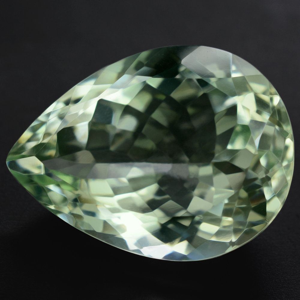 GREEN AMETHYST CUT PEAR 14X19.50MM 11.60 Cts.