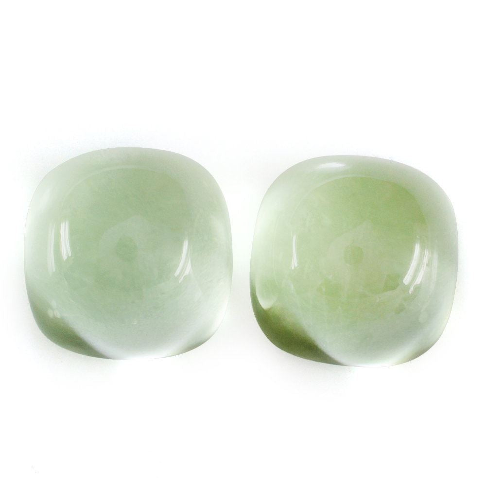 GREEN AMETHYST CUSHION CAB (FROSTED) (HIGH DOME) 13MM 13.16 Cts.
