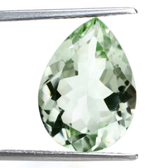 GREEN AMETHYST CUT PEAR 18X13MM 9.27 Cts.