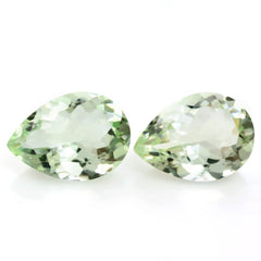 GREEN AMETHYST CUT PEAR 18X13MM 9.27 Cts.